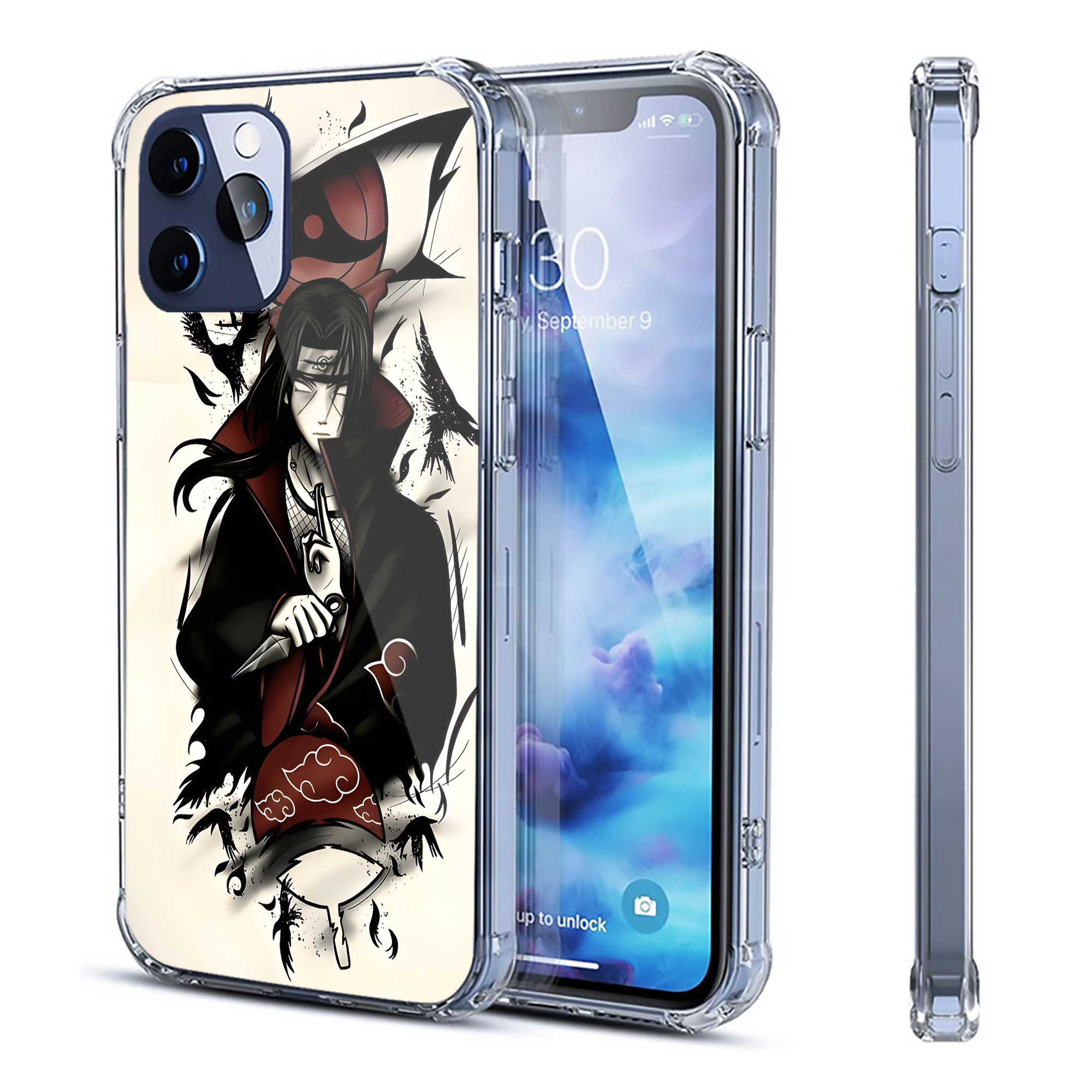 （画像用） NARUTO -ナルト- NARUTO -ナルト- 疾風伝 【iPhone 12シリーズ対応】透明スマホケース（クリアソフトケース）